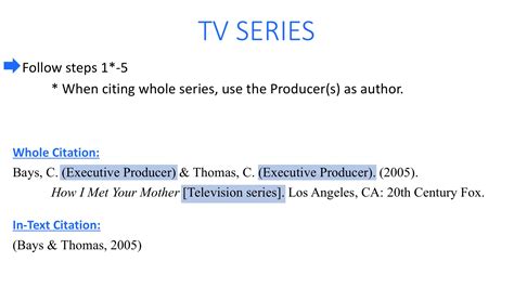 how to mention a tv show in an essay