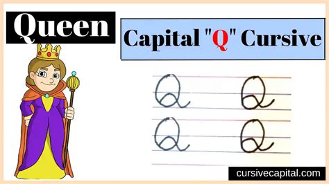 how to write capital Q in cursive